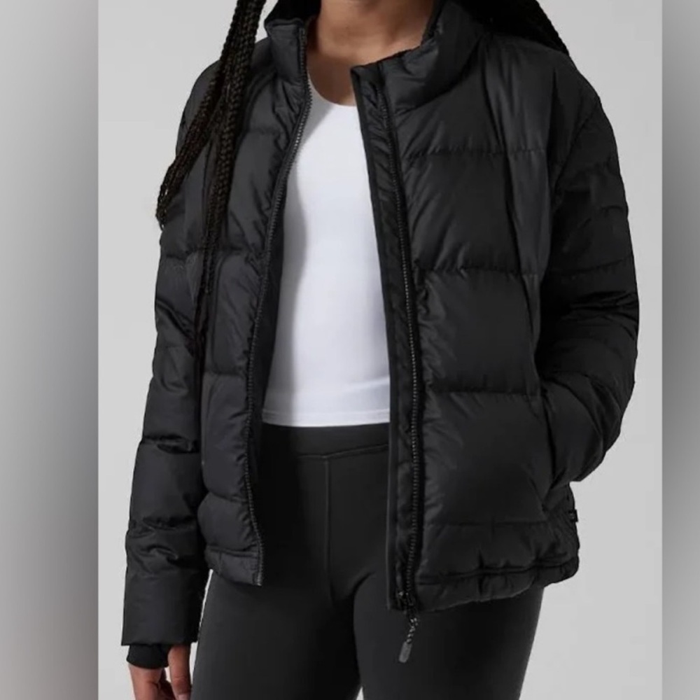 Athleta Girl So Down Jacket Black